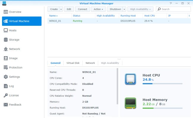 Macchine virtuali su un NAS con Synology VMM