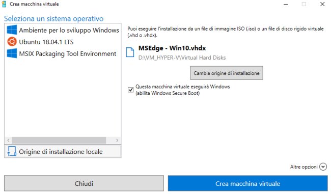 Macchina virtuale Windows 10 con Hyper-V: come utilizzarla