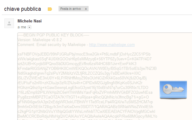 Crittografare email da web con Mailvelope