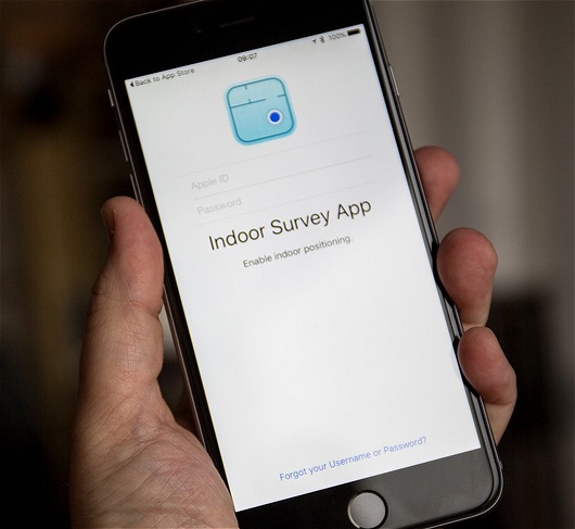 Apple: geolocalizzazione in ambienti chiusi senza GPS