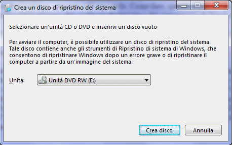 Disco Di Ripristino Windows Vista Premium