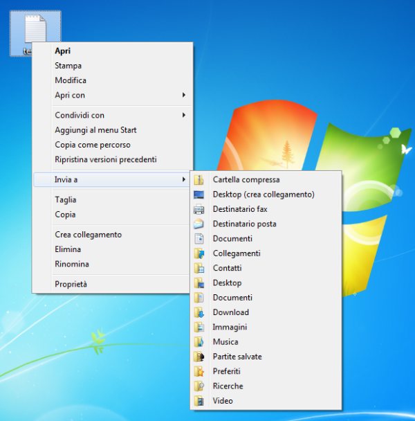 Menu Invia a di Windows: come usarlo e come aggiungere nuove voci