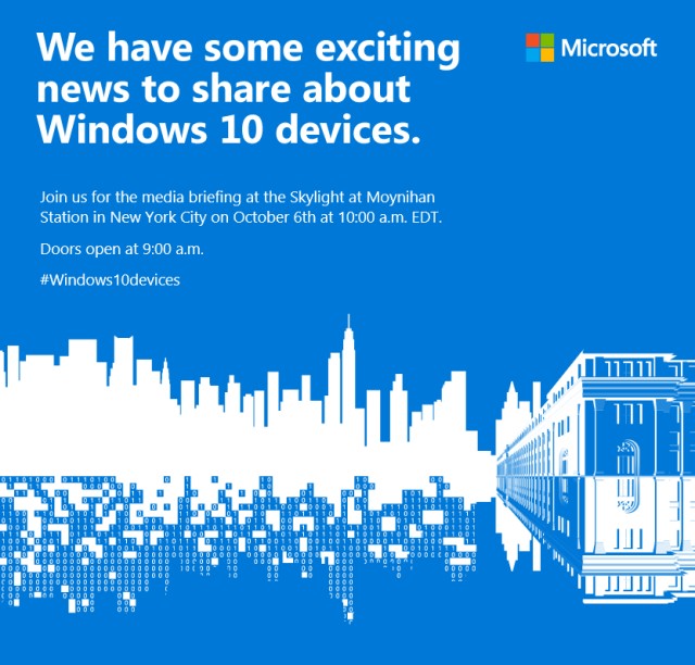 Microsoft il prossimo 6 ottobre punterà sull'hardware