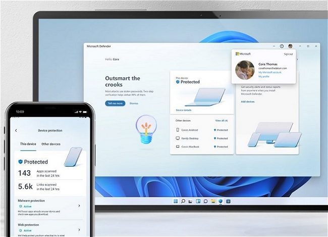 Windows 11: al debutto un nuovo Microsoft Defender compatibile anche con Android e iOS