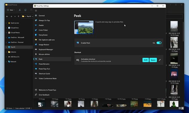 Microsoft Powertoys: Peek mostra l'anteprima del contenuto dei file in Windows
