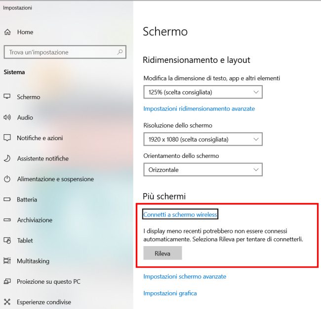 Miracast Windows 10: come proiettare lo schermo