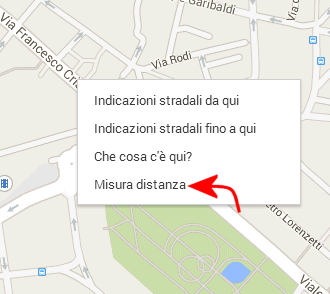 Misurare distanze su Google Maps