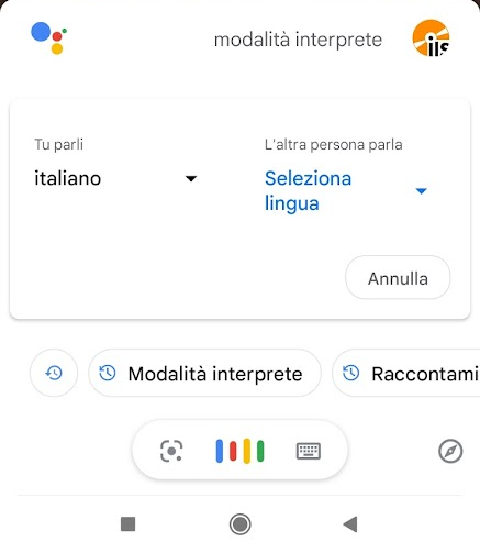 Traduttore vocale in tempo reale: usare quello Google