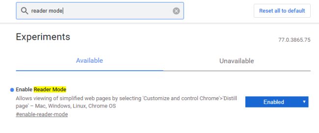 Modalità lettura in Google Chrome: cos'è e come funziona