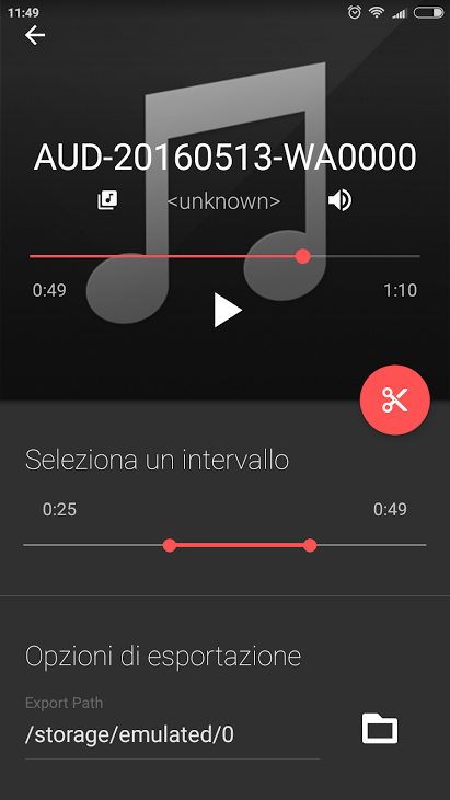 Modificare audio e video su Android con Timbre