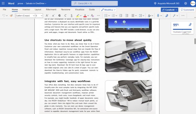 Trasformare PDF in Word usando solo Office