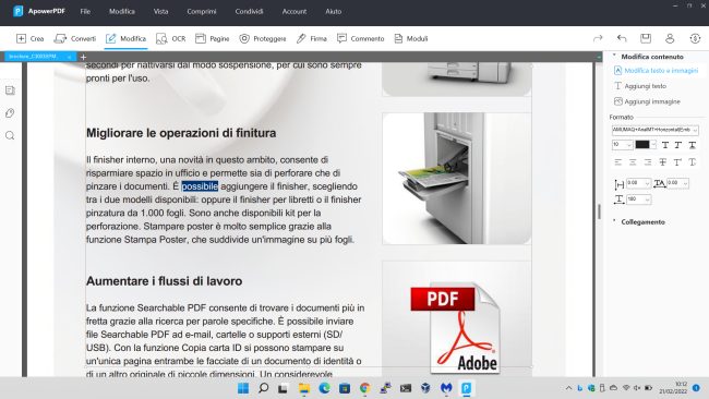Modifica PDF semplice con ApowerPDF, gratis per 3 mesi