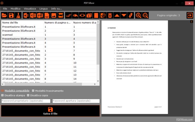 Come modificare PDF gratis con PDF Mixer