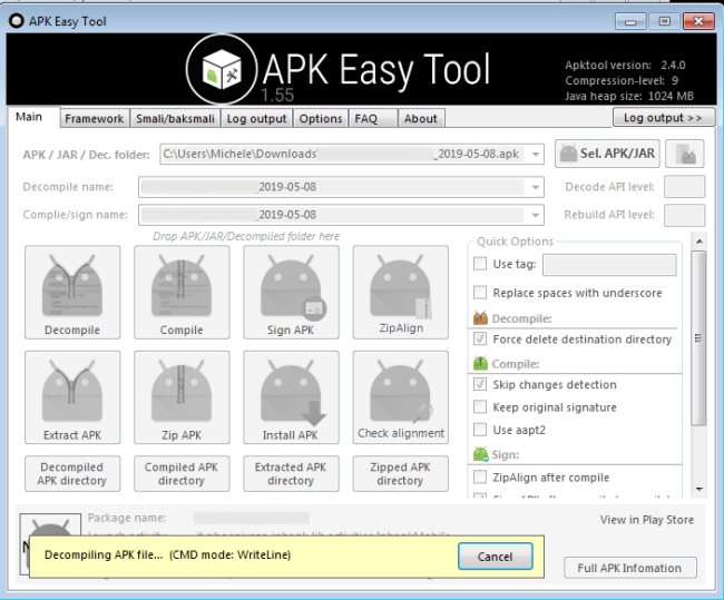 Modificare un'app Android e alterarne il comportamento