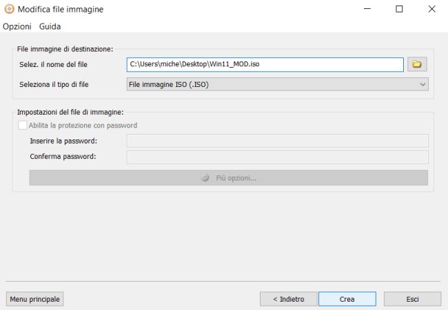 Modificare immagine ISO, anche quella di Windows 11