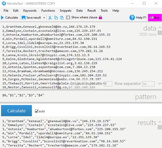 Modificare testi con un'unica operazione. Generare elenchi e comandi