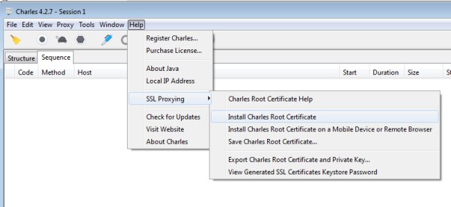 Monitorare il funzionamento delle applicazioni con Charles