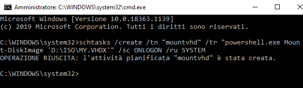 Come montare immagini VHD e VHDX in Windows 10