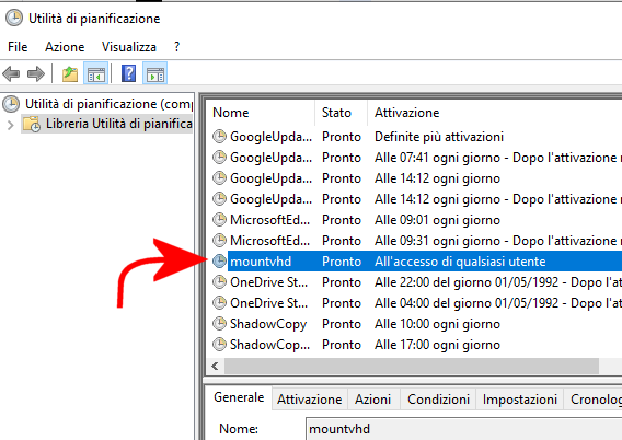 Come montare immagini VHD e VHDX in Windows 10