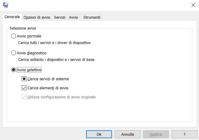 Msconfig, è ancora utile in Windows 10?