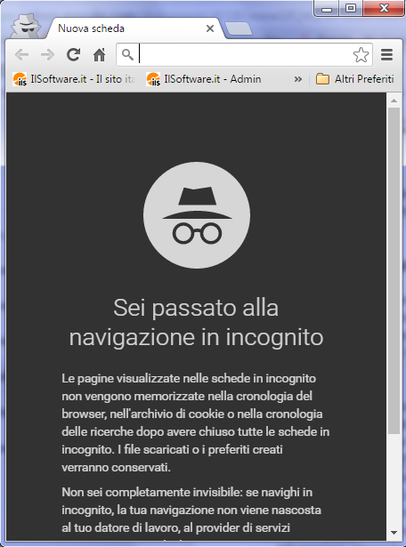 SCARICARE NAVIGAZIONE IN INCOGNITO