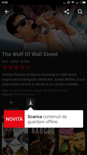 Download da Netflix, arriva la modalità offline