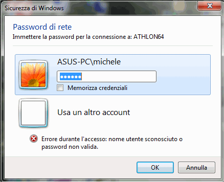 Problemi Rete Xp Vista