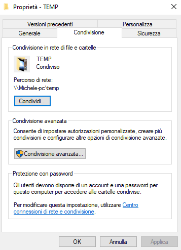 Come fare per non condividere più cartelle in rete con Windows