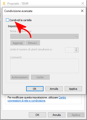 Come fare per non condividere più cartelle in rete con Windows