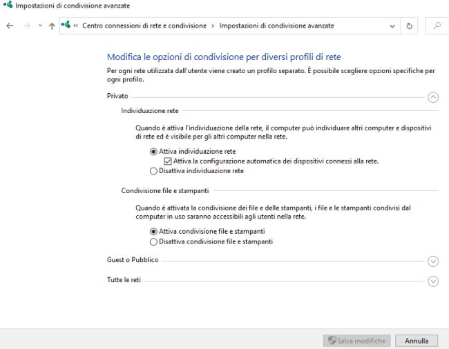 Aiuto, non riesco a vedere le cartelle condivise in Windows