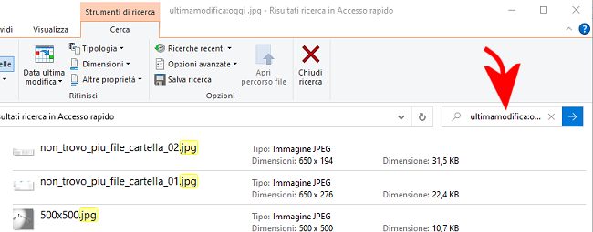 Non trovo più un file o una cartella: come fare