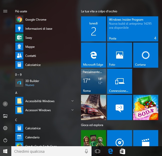 Novità Windows 10 in anteprima, vediamole da vicino - Prima puntata