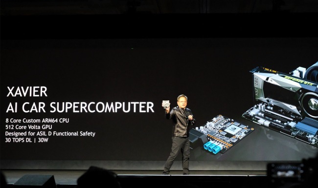 L'intelligenza artificiale NVidia Xavier per la guida autonoma