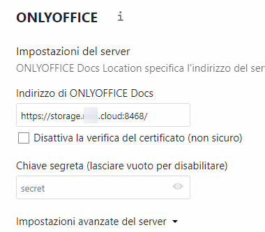 Integrare ONLYOFFICE e Nextcloud su un NAS Synology