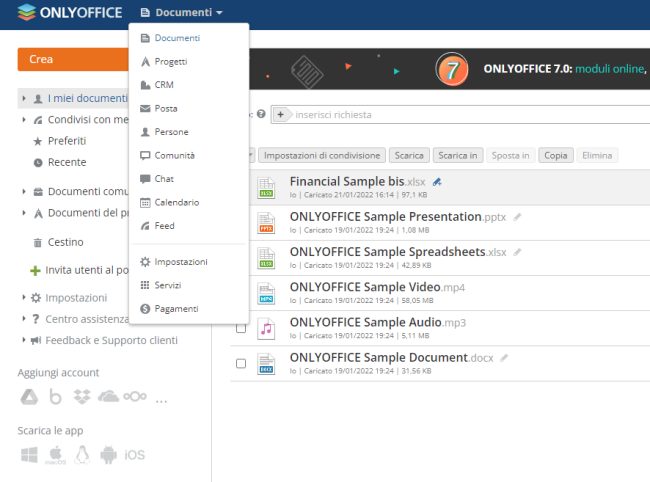 ONLYOFFICE: documenti, fogli elettronici, presentazioni e una suite per la collaborazione e la produttività