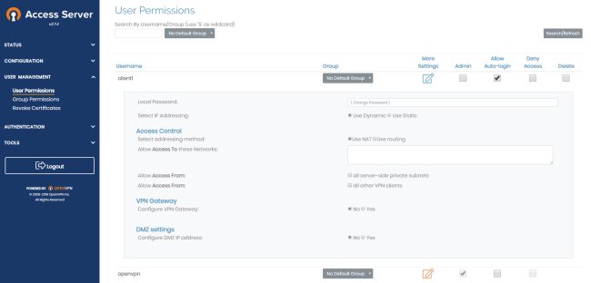 Server OpenVPN con interfaccia grafica: come installarlo