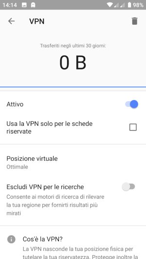 Opera VPN anche nel browser Android: è però solo un proxy