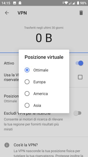 Opera VPN anche nel browser Android: è però solo un proxy