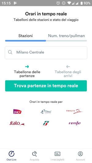 Orari treni in un'unica app con la nuova Trainline
