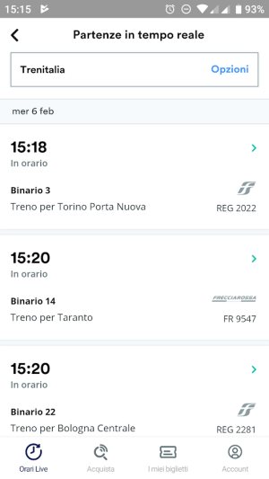 Orari treni in un'unica app con la nuova Trainline