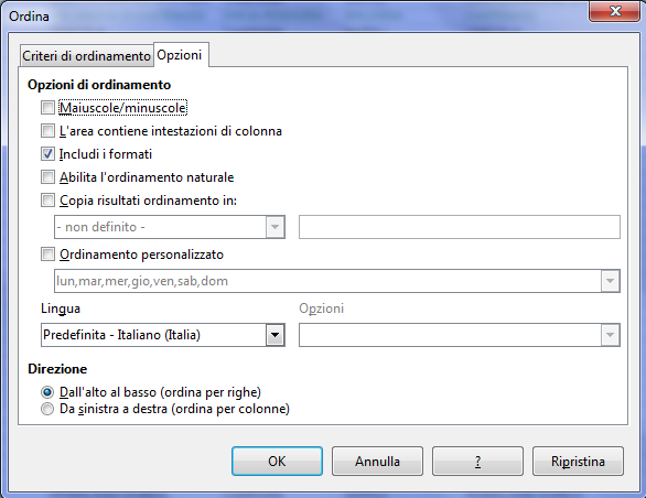 Ordinare e filtrare dati in un foglio elettronico