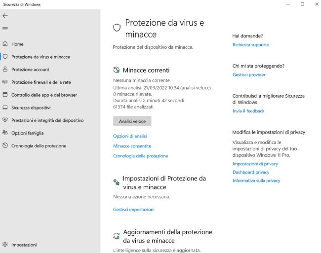 Microsoft Defender: ottimizzare l'antivirus di Windows 10 e 11
