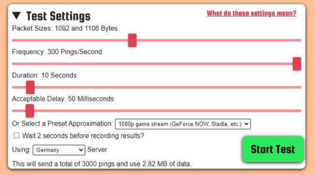 Perdita pacchetti e packet loss test