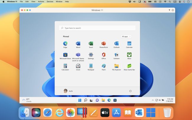 Parallels Desktop 18 for Mac: Windows 11 si installa con un solo clic