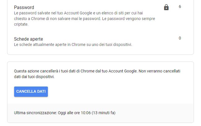 Password salvate Google: dove vengono memorizzate