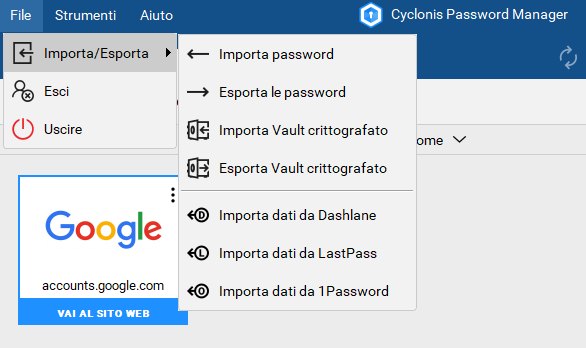 Cyclonis Password Manager, per gestire le proprie credenziali gratis e in sicurezza