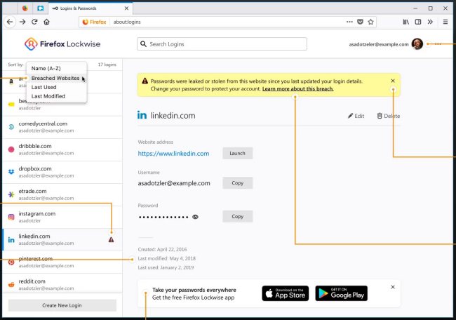 Firefox 70: tutte le pagine HTTP diventano non sicure. Novità per la gestione delle credenziali