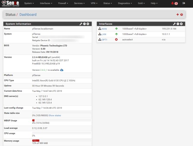 pfSense, come usarlo per configurare un firewall sul cloud