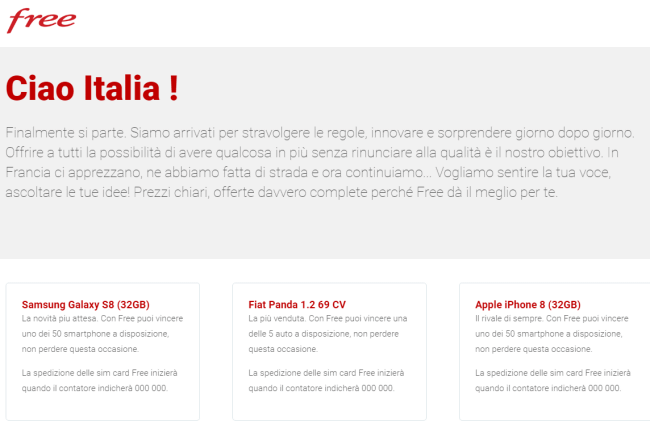 Free Mobile è già arrivata in Italia: no, si tratta di phishing
