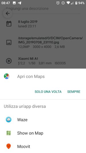 Trovare la posizione del parcheggio con Android